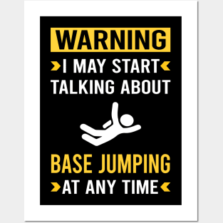 Warning Base Jumping Jump Jumper Posters and Art